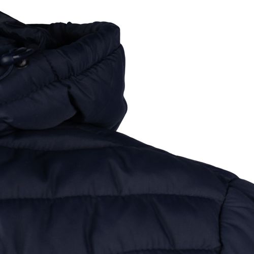 Jaqueta Masculina Gangster Puffer Capuz Removível Marinho