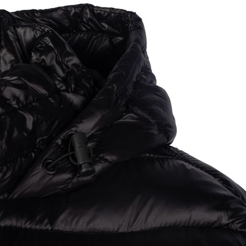 Jaqueta Feminina Sea Surf Puffer com Capuz Plus Size Preto