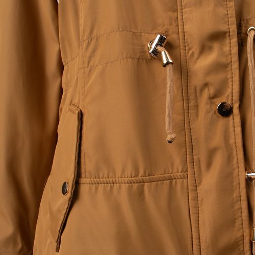 Jaqueta Parka Feminina Sea Surf com Forro Peluciado Caramelo