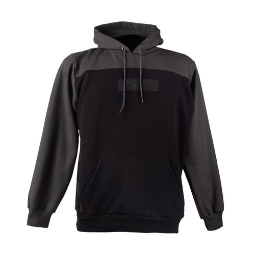 Moletom Masculino Gangster Plus Size Com Capuz Preto/Chumbo
