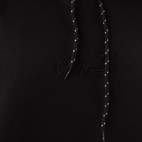 Moletom Masculino Gangster Plus Size Com Capuz Preto