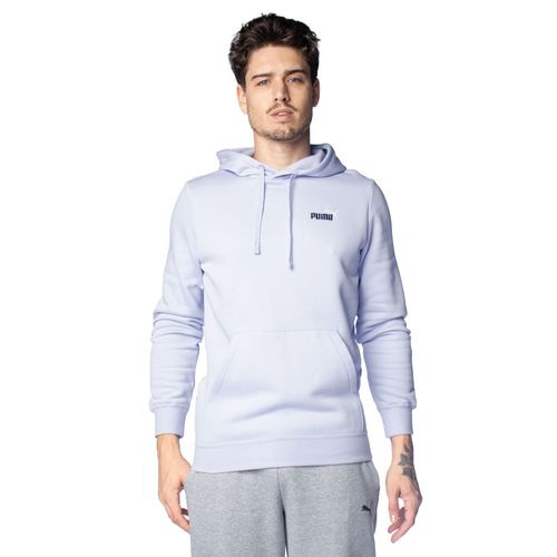 Moletom Masculino Puma Capuz Estampa Logo Azul Claro
