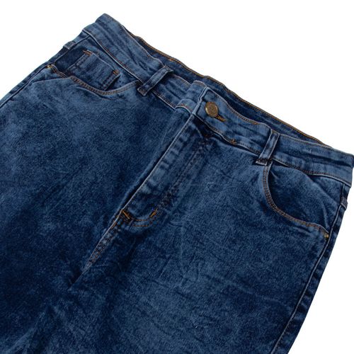 Calça Feminina Plus Size Jezzian Cigarrette Azul