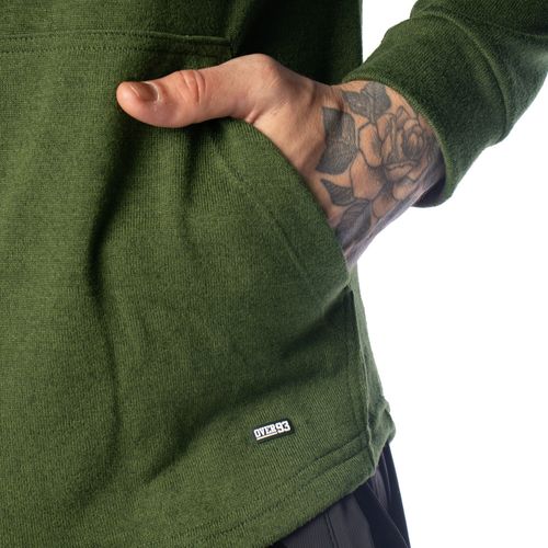 Blusa Masculina Over Surf Capuz Bolso Canguru Verde Floresta