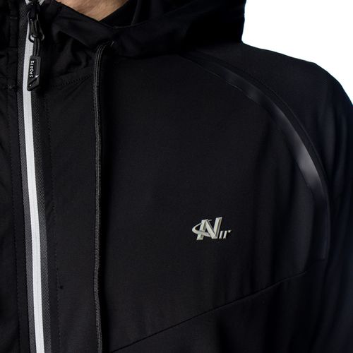 Corta Vento Masculina Ninety Eight Microfuros Zíper Preto