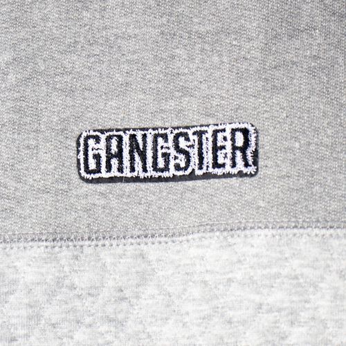 Moletom Masculino Gangster Bicolor Textura Cinza Claro