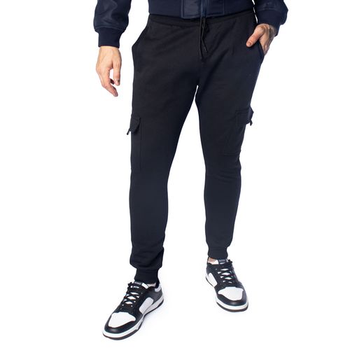 Calça Masculina Dixie Jogger Canelada Interior Leve Preto