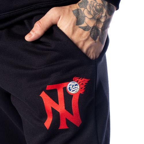 Calça Masculina Over Surf Moletom Preto