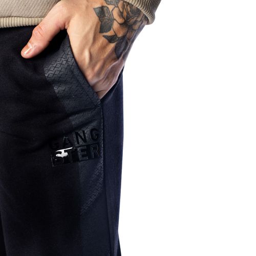 Calça Masculina Gangster Moletom Preto