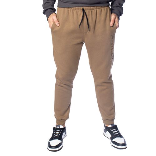 Calça Masculina Gangster Moletom Leve Canelada Marrom