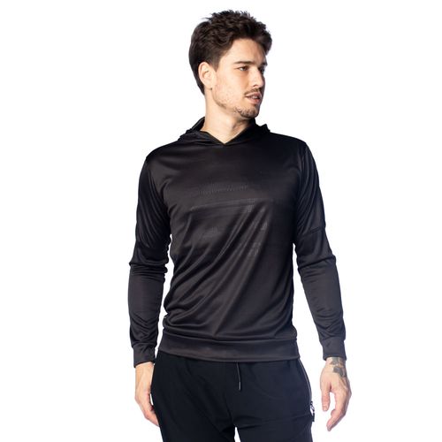 Camiseta Masculina Ninety Eight com Capuz Preto