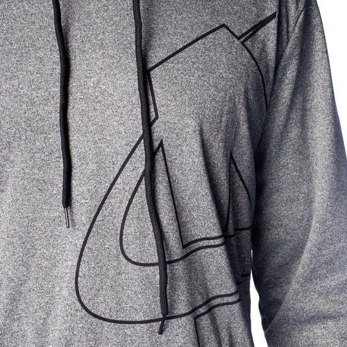 Moletom Masculino Ninety Eight Capuz Logo Preto Cinza