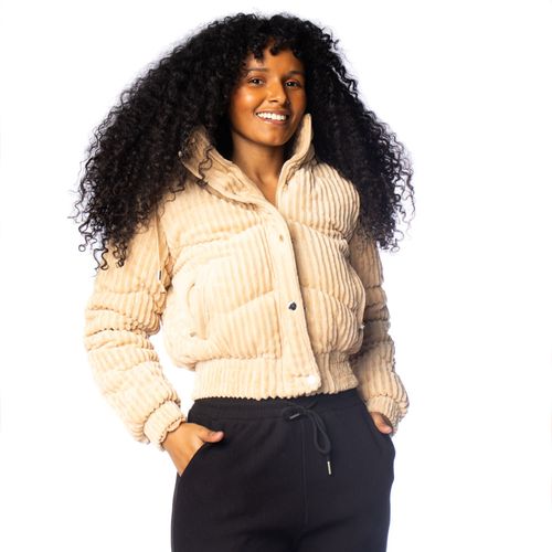 Jaqueta Feminina Sea Surf Capuz Removível Bege
