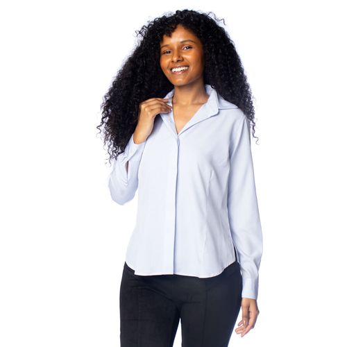 Camisa Feminina Milani Listrada Beatriz Azul