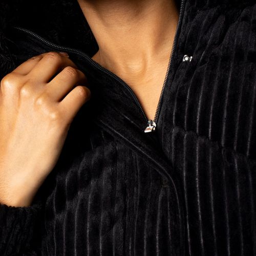 Jaqueta Feminina Sea Surf Capuz Removível Preto