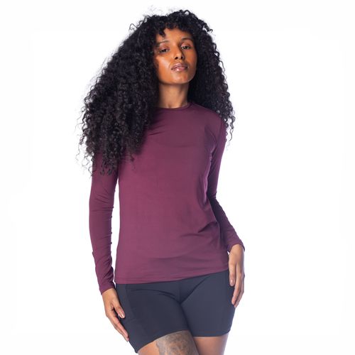 Blusa Térmica Feminina Estilo do Corpo Marsala