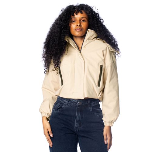 Jaqueta Feminina Blue Rose Capuz Removível Areia