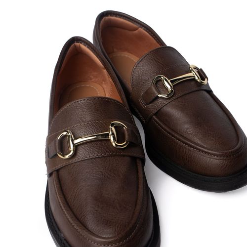Mocassim Feminino Vizzano Napa Marrom Escuro