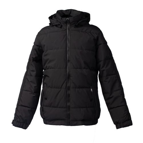 Jaqueta Masculina Sea Surf Puffer Capuz Estruturada Preto