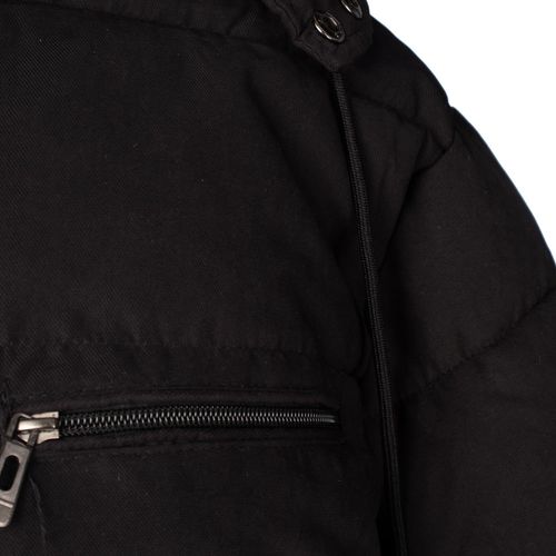 Jaqueta Masculina Sea Surf Puffer Capuz Bolsos Preto