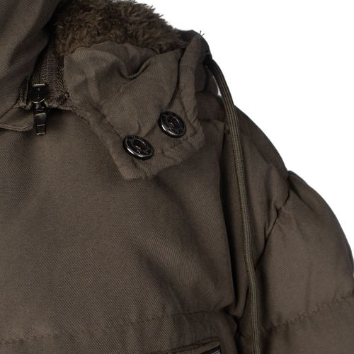 Jaqueta Masculina Sea Surf Puffer Capuz Verde Escuro