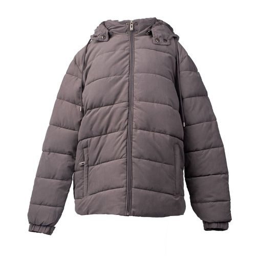 Jaqueta Masculina Sea Surf Puffer Capuz Chumbo