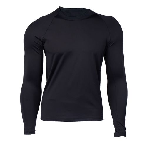 Blusa Masculina Estilo do Corpo Térmica Preto