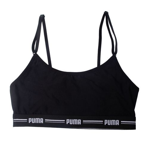 Top Feminino Puma Modal Alça Regulável Sustentação Preto