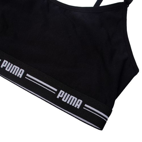 Top Feminino Puma Modal Alça Regulável Sustentação Preto