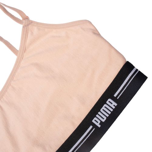 Top Feminino Puma Modal Alça Regulável Sustentação Nude