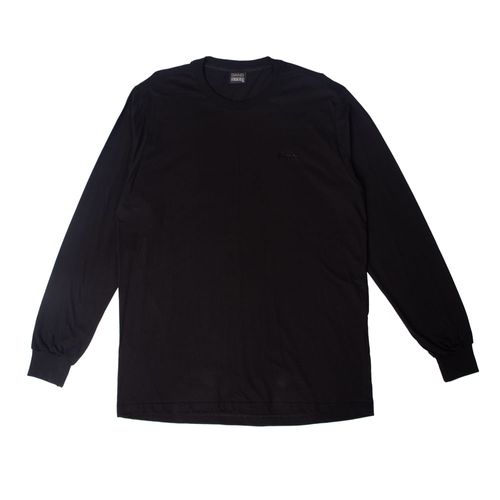 Camiseta Masculina Gangster Manga Longa Punho Preto