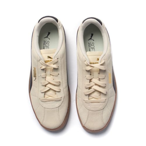 Tênis Masculino Puma Club II Camurça Off White/Preto