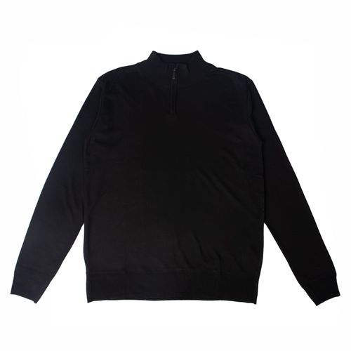 Suéter Masculino Sea Surf Gola Alta Zíper Preto