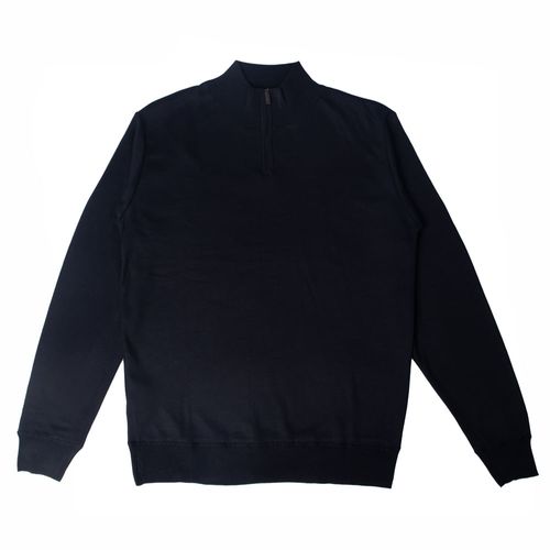Suéter Masculino Sea Surf Gola Alta Zíper Marinho