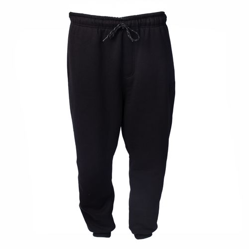 Calça Masculina Gangster Moletom Barra Canelada Preto