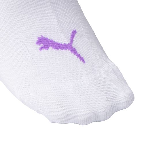 Meia Feminina Puma Kit 3 Sapatilha Algodão Branco/Cinza