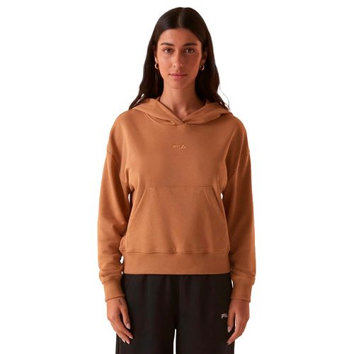 Moletom Feminino Fila Classic Capuz Bordado Caramelo