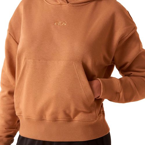 Moletom Feminino Fila Classic Capuz Bordado Caramelo