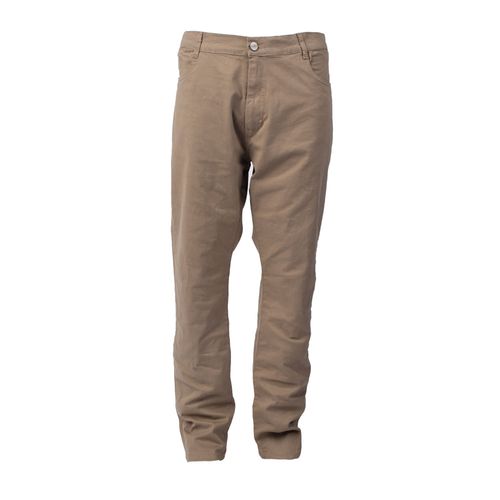 Calça Masculina Gangster Plus Size Sarja Reta Bege