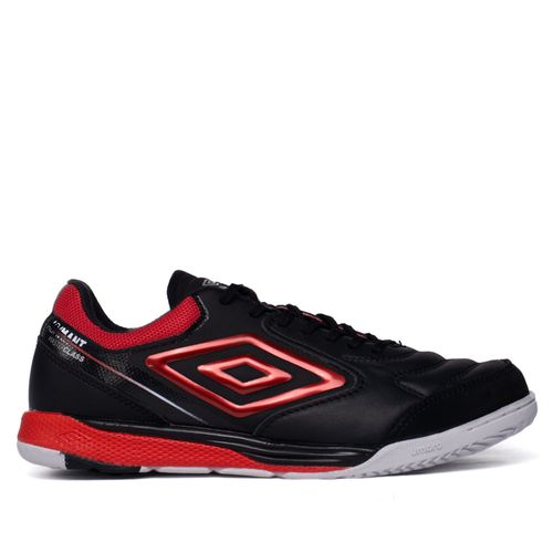 Chuteira Futsal Masculina Umbro Adamant Couro Preto