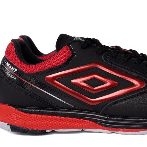 Chuteira Futsal Masculina Umbro Adamant Couro Preto