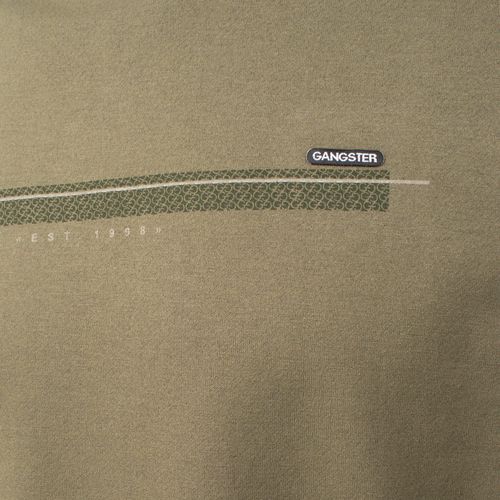 Camiseta Masculina Gangster Manga Longa Verde
