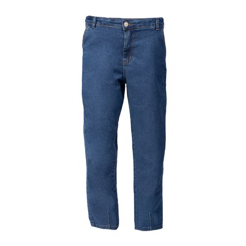 Calça Jeans Feminina Sawary Mom Cintura Alta Azul