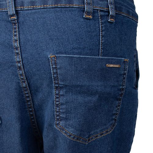 Calça Jeans Feminina Sawary Mom Cintura Alta Azul