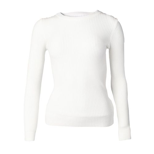 Suéter Feminino Sea Surf Canelado Gola Careca Branco