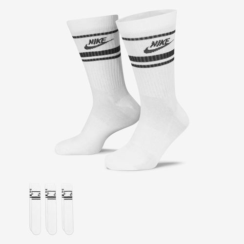 Meia Unissex Nike Everyday Cano Longo Dri-Fit Branco Preto