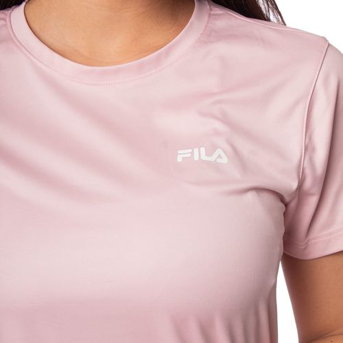 Camiseta Feminina Fila Basic Sports Rosa Claro