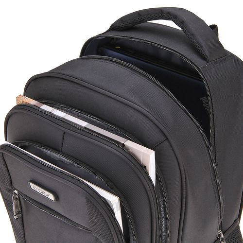Mochila Unissex Tonin 2103 Compartimentos Frontais Preto