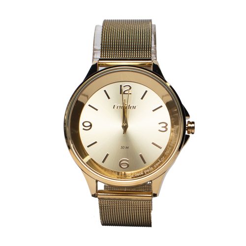 Relógio Feminino Condor Kit CO2035NEK/K4X Frase Dourado