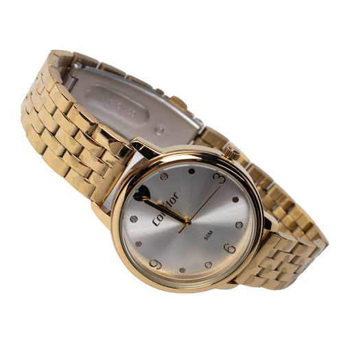 Relógio Feminino Condor Kit CO2035NAT/K4D Corações Dourado